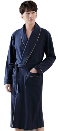 GSCLZ L-4XL rock män bomull badrock vinter man hem kläder nattkläder man, 21025, 4XL