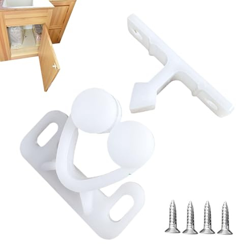 Cierre Para Puertas De Muebles De Autocaravana - Pestillo Rodante Para Armarios Y Gabinetes | Mecanismo Suave de Bloqueo para Puertas de Almacenamiento en Caravanas Autocaravanas Viajes Hogar Oficinas