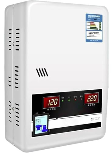 RETRIN Regolatore Automatico di Tensione 220V - Stabilizzatore di Tensione Domestico con Doppio Display Digitale,Bobina in Rame Puro,6 Protezioni - per Aria Condizionata a Bassissima Pressione 6800W