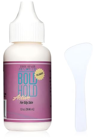 Wig Glue, Bold Hold Lace Front Hair Glue, Quick Dry Ghost Bond Glues, Waterproof, Easy Apply (With Clear Spoon)