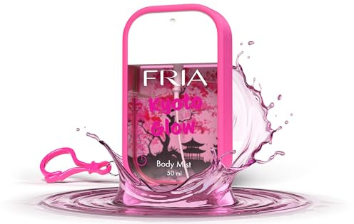 Fria Body Mist, parfymerat vatten för män och kvinnor, Kyoto Glow blommig doft med bergamott, ros och vanilj, kroppsspray, 50 ml