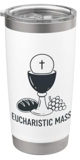 Calice de messe eucharistique hôte communion catholique Gobelet isotherme en acier inoxydable double paroi