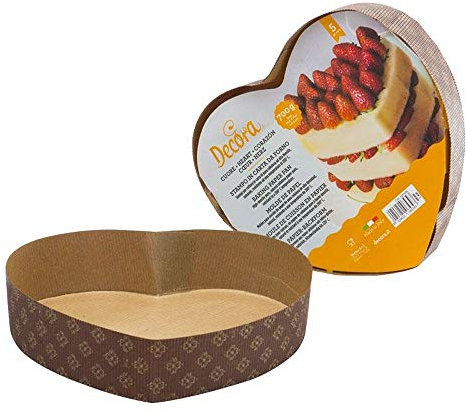 Decora 0320189 CF 5 Stampo Cuore in Carta da Forno 20,5 X 22,5 X H 5 Cm 700