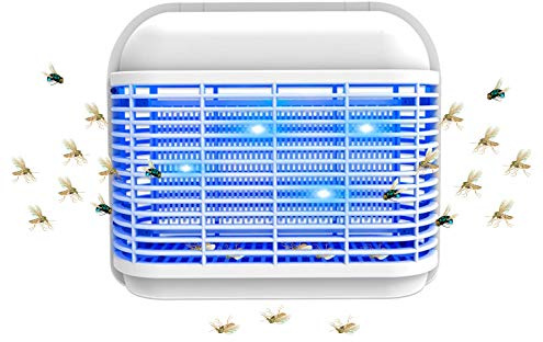 MovilCom® - Tue les insectes | Tue les mouches | Lampe anti-moustiques électrique | LED UV 16 W | Blanc