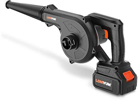 LWX Soffiatore per Foglie A Batteria, Aspirapolvere/Spazzatrice Manuale 2 in 1, velocità Variabile, con Ugello Caricabatteria Condotto Morbido, per Soffiare Foglie/Neve, Spolverare,4500mAh