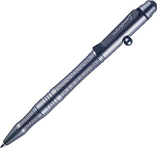 SMOOTHERPRO Kugelschreiber Bolt Action Edelstahl Stift Kompatibel mit Pilot G2 Minen für Büro Schule Business Farbe Grau(TG206)