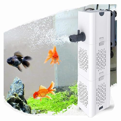 Leiser Aquarium Innenfilter, Aquarium Filter Pump für 20L-1500L Aquarium