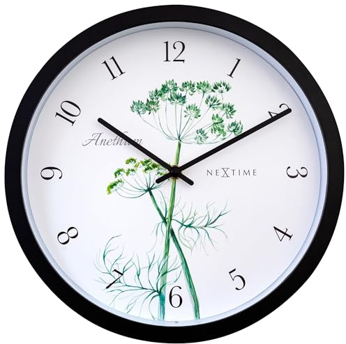 NeXtime wasserdichte Außenuhr 30,5 cm Weiß Anethium