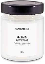 Remember Duftkerze, Orchidee & Zedernholz