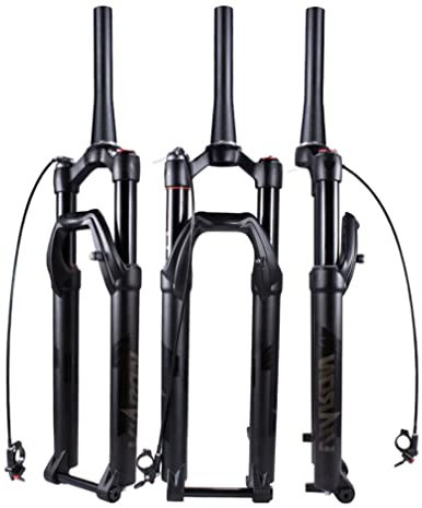 HSQMA Mountainbike Federgabel 26/27.5/29'' 110mm Federweg MTB Luftgabel 1-1/2 Scheibenbremse Steckachse Zugstufe Einstellen (Color : RL, Size : 26inch)