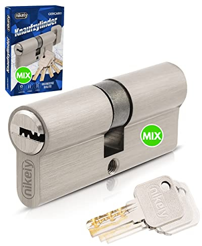 GERCAR Pro Schließanlage DIY MIX Profilzylinder 35/35 Schließzylinder gleichschließend nach wunsch kombinierbar - Zylinderschloss 70 mm - A:35 B:35 - selbst zusammenstellen mit einem Schlüssel