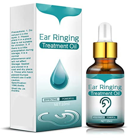SyangKaitian Huile de traitement de sonnerie d'oreille japonaise - 10 ml d'huile d'oreille biologique, huile d'anneau d'oreille toute l'huile pour les sons d'oreille acouphènes gouttes d'oreille huile