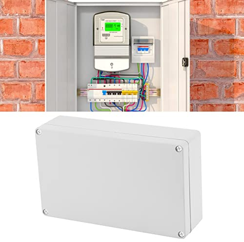 ABS IP65 Boîte de Jonction,Boite de Derivation Electrique Boîte Dérivation Etanche 200x120x55mm Boîtier de Jonction Blanc Boitier electrique pour la Maison pour L'électricité