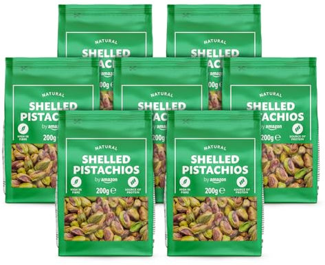 by Amazon Naturale Pistacchio sgusciati, 7 x 200 g