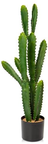 DILATATA Euphorbia Accruensis - Cactus artificial grande en maceta de 82,5 cm de alto para decoración del hogar, jardín, oficina, regalos de inauguración de la casa