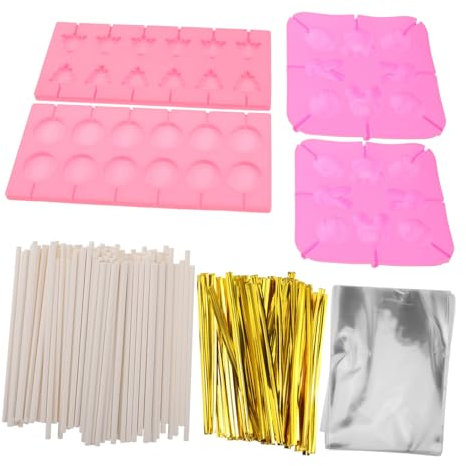 Moule à Sucettes de Noël en Silicone 1 Set, 7 Pièces