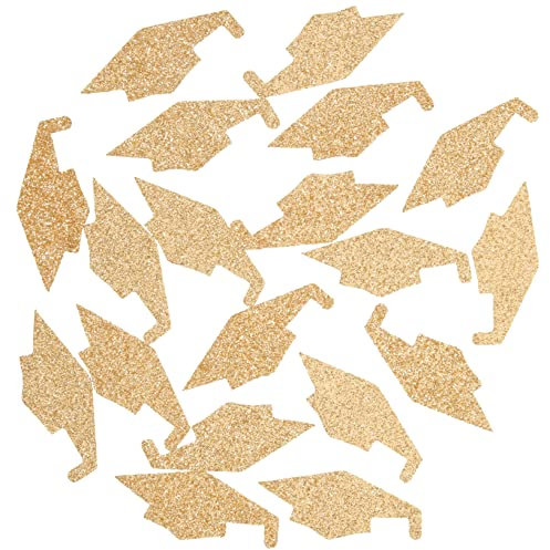 OKUMEYR Adornos Para Birretes De Graduación Confeti Dorado Brillante Para Esparcir Como Accesorios Fotográficos De Mesa