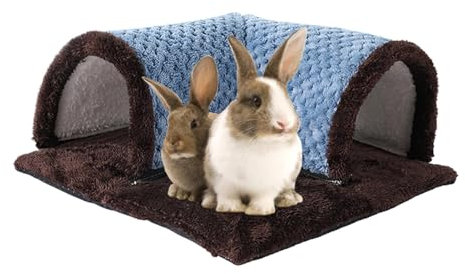 Kaninchen Tunnel Meerschweinchen Röhren Kuscheltunnel Waschbar Kuschelhöhle Spielzeug Frettchen-Tunnelbett, Eichhörnchen-Fächerbett, Versteck-Tunnel, Spielzeug, Waschbarer Tiertunnel, Kaninchen-Spiel