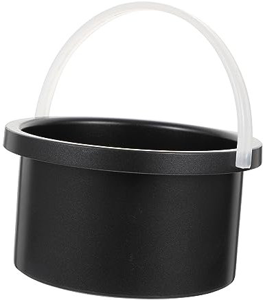 Ipetboom Wax Melting Inner Pot Hair Removal Waxing Bowl Container Black Aluminum Compatible Wax Heat Melting Accessory for Professional Waxing Kits