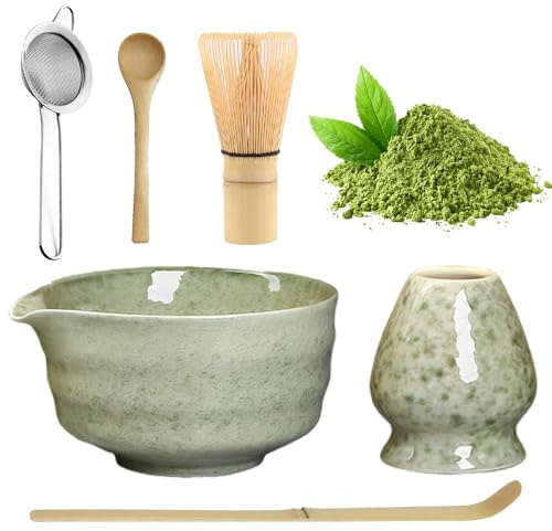Matcha Kit, Afenau 6-Piece Matcha Set con Frustino Matcha