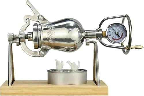 MáQuina Palomitas MaíZ China, MáQuina Palomitas MaíZ Manual Alta PresióN, MáQuina para Hacer Arroz Inflado, MáQuina Palomitas MaíZ para Cocina(400ml)