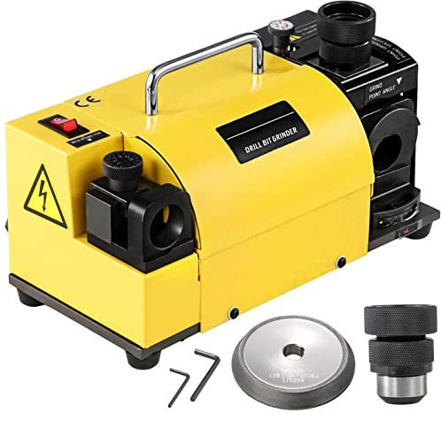Drill Bits Sharpener Grinder MR-13B with 11 Collets, Adjustable Angle, 3-13mm Grinding Machine for CNC Router Bit Re-Sharpening