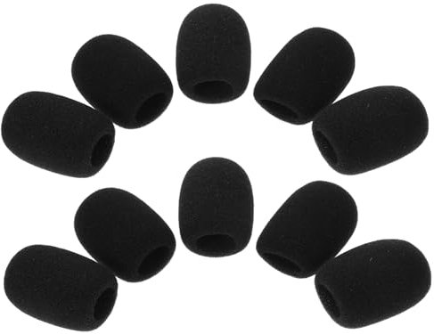 OFFIGAM 10stücke Ansteckmikrofon-schwammabdeckungen Für Headsets Mikrofon-schutzabdeckungen Aus Weichem Für Schalldämmung Kompatibel Für Vorträge Unterricht Und Konferenzen