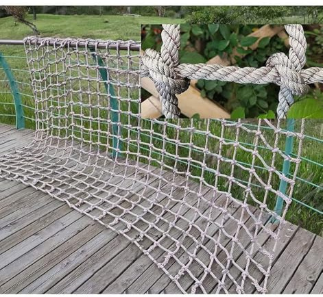 Rete da arrampicata resistente, 2,5 m x 4 m, in poliammide, per allenamento all'aperto, supporto per piante, telaio per parco giochi e attività su scale con corda