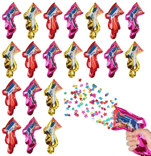 EHFOGJ 20 Party Poppers-Confetti Cannon, Shooter & Bomb Wedding, Birthday, Anniversary & More