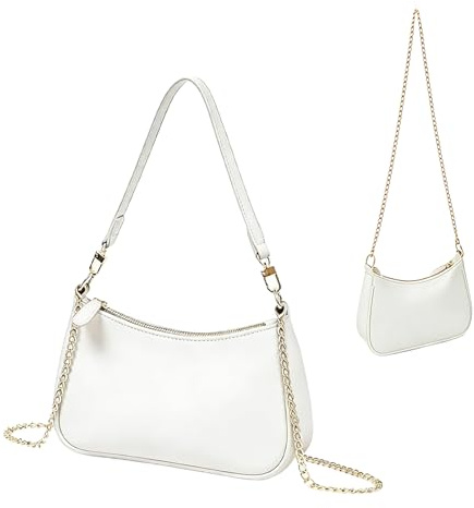 Veebmys Bolso de Mano Bandolera Mujer, Borsa Hobo en PU Cuero Sintético, Diseño Elegante con Correa Ajustable, Ideal para Uso Diario, Compras y Ocasiones Especiales