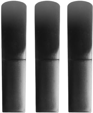 Altsaxophon Harzblätter - Professionelles Mundstück Set | 3 Stück Präzisionsgeschnittene Kunststoff Blätter Für Schüler Profis, Langlebiges Wasserdichtes Saxophon Holzbläser Zubehör