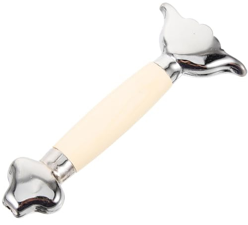 HOODANCOS Poignée D'épée Taï-chi en Bois Naturel Protège-Main Métallique, Écrou et Boulon Robustes, Accessoire Remplaçable pour Sabre d'arts Martiaux, Adapté la Pratique du Tai Chi