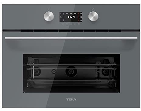 Teka MLC 8440 - Microondas Integrable de 45cm, Urban Colors Edition, Con Grill y 3 Funciones de Cocinado, Touch Control, Ventilación Tangencial, Color Cristal Stone Grey