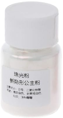 smallJUN Harzfarbe Pulver Mica Perle Pigmente Farbstoffe Kristall Schlamm Harz Schmuckherstellung Perle Pigment Weiß und Rosa