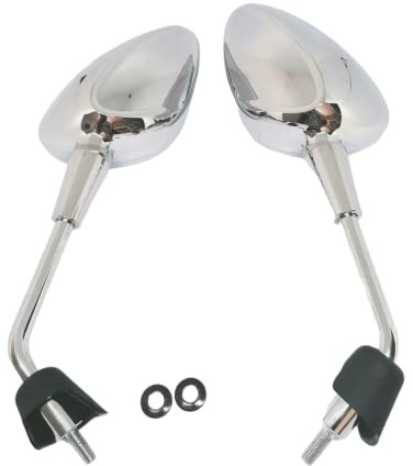 Rückspiegel Set für Ves-a Sprint 50-150 Chrom Links und Rechts M8, linken Spiegel mit links Gewinde und M8 rechten Spiegel mit Rechts Gewinde