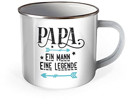Trötsch Emaille Becher Tasse Papa