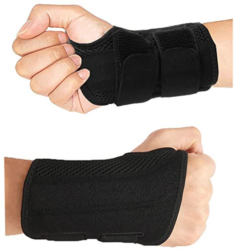 HYCOPROT Handgelenkstütze mit Metallschiene Verstellbare Atmungsaktive Handgelenkschiene,Handgelenkbandage Für Verstauchungen RSI Arthritis und Sehnenscheidenentzündung