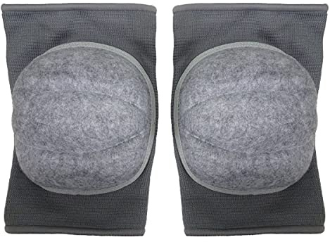 Playwell Deluxe Premium Qualität MMA dick gepolsterte Knie- oder Ellenbogenschützer in Grau – Paar