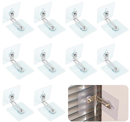 10 Paar Möbel Kippsicherung Reer, Selbstklebende Möbelwandanker Ohne Bohren Verhindern das Herunterfallen und Kippen von Bücherregalen Kommoden Möbelanker zum Babysichern