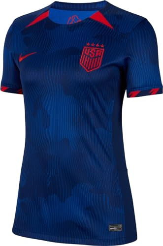 Nike 2023-2024 USA WWC Away Football Soccer T-Shirt Jersey (Ladies)