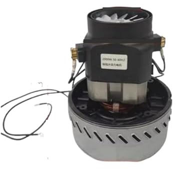 BebeXi Motor de aspiradora Industrial de 220V y 2000W, Alambre de Cobre de Gran Potencia, Piezas de aspiradora, Ventilador de succión en seco y húmedo, Accesorios de Motor