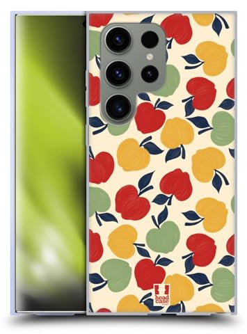 Head Case Designs Mela Stampe Frutta Custodia in Gel [Protezione di Grado Militare] Compatibile con Samsung Galaxy S24 Ultra 5G E Compatibile con MagSafe