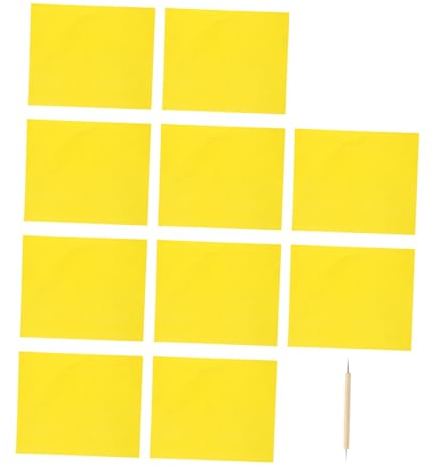 VILLFUL Wasserlösliches Transferpapier Für Kreuzstich 10 Stück Mit Prägestift Geeignet Für Stickerei Und Musterübertragung