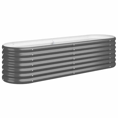 vidaXL Hochbeet Verzinkter Stahl 152x40x36 cm Anthrazit