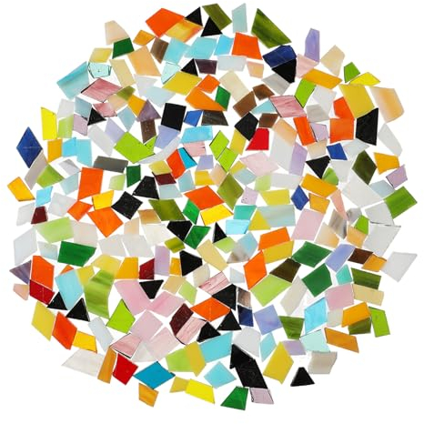 Gogogmee Mosaikfliesen Aus Glas Zum Basteln Fliesenmix in Kleiner Verschiedene Formen Für Diy-dekoration Und Handgemachte Projekte