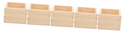 HOODANCOS 5stücke Pencil Holder Aus Holz Für Kreide Und Stifte Praktischer Schreibtisch-organizer Für Klassenzimmer Und Büro Kompakte Holzbox Ohne Deckel Innenmaße Leicht Zu Reinigen
