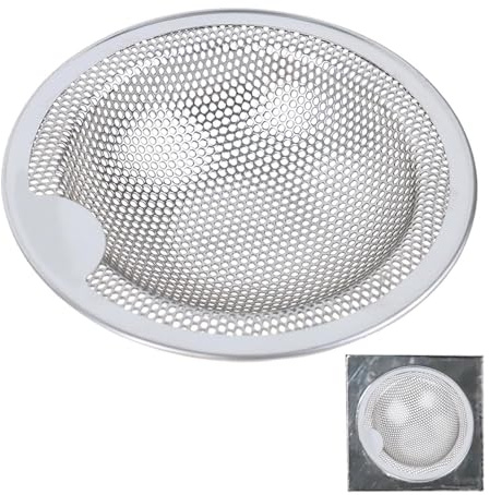 Colador de Malla para Fregadero,Malla colectora de Alimentos | Filtro de Fregadero de Cocina colador de desagüe de Cocina Fuerte Efecto de filtrado con Borde para fregaderos de Cocina