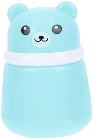 COOPHYA Cartoon Bär Puderbehälter Mädchen Und Jungen Babypuder Quaste Behälter Kunststoff Blau Tragbar Für Kinder Und Erwachsene Outdoor