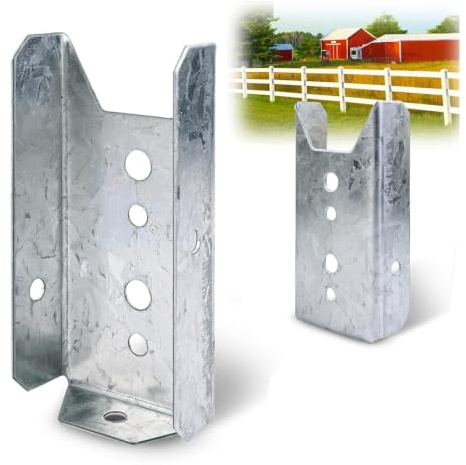 LukLoy 40 Pack 2x4 Brackets for Wood Rail(Screws Not Included) | For 2×4(Actually 1.5x3.5) Wood Post, Galvanized, Fence Brackets Repair Kit, Deck Railing Bracket Connectors