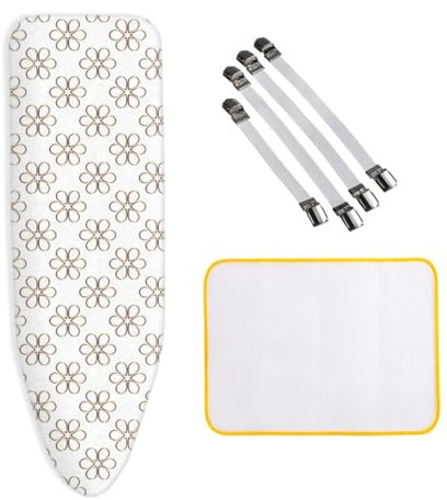 ZJBKX Copriasse da stiro extra large, 160 x 60 cm, regolabile, XXL, con 4 clip e 1 panno anti-stiro